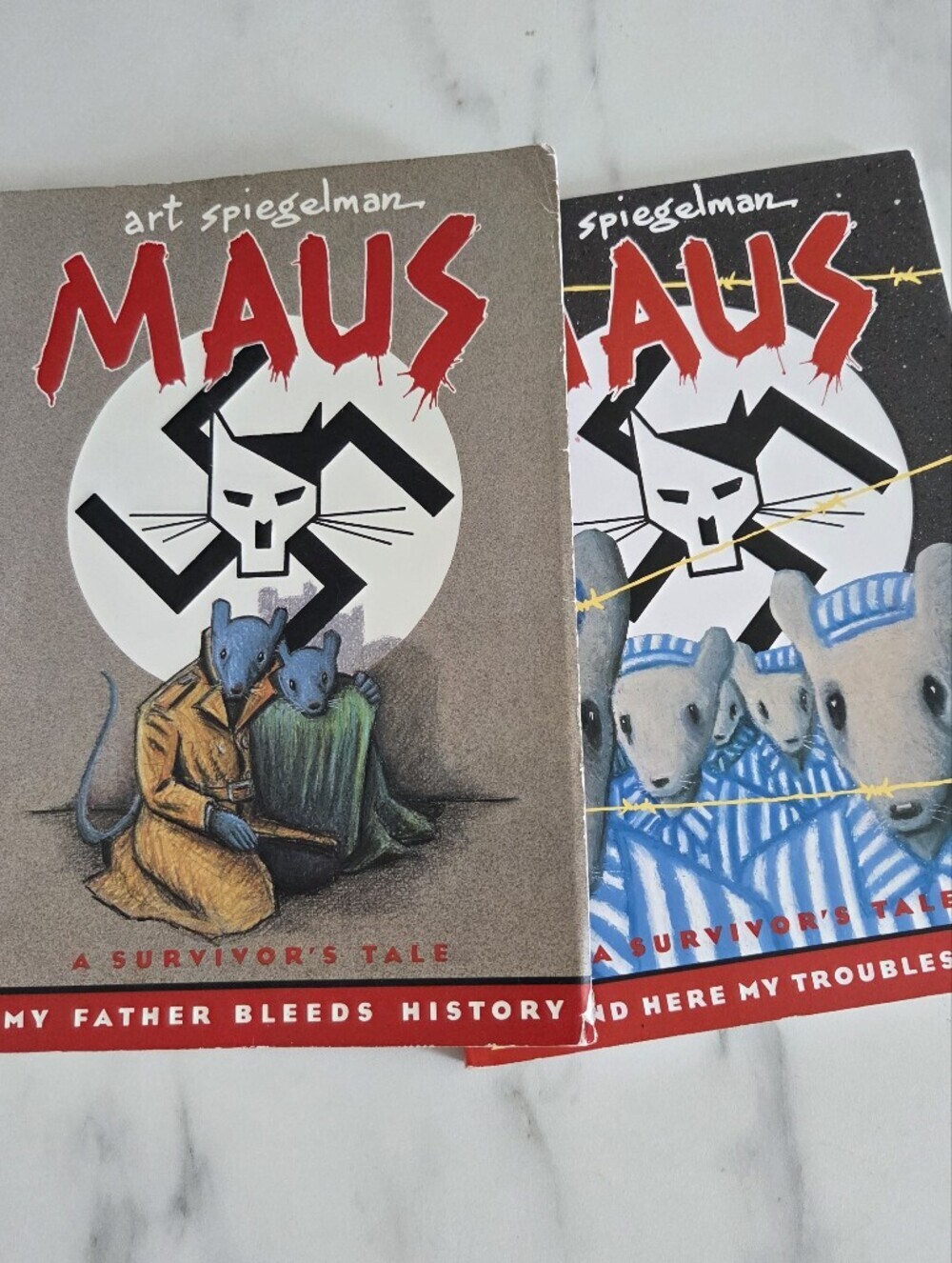 Maus I & II (Complete Set) by Art Spiegelman Graphic Novel